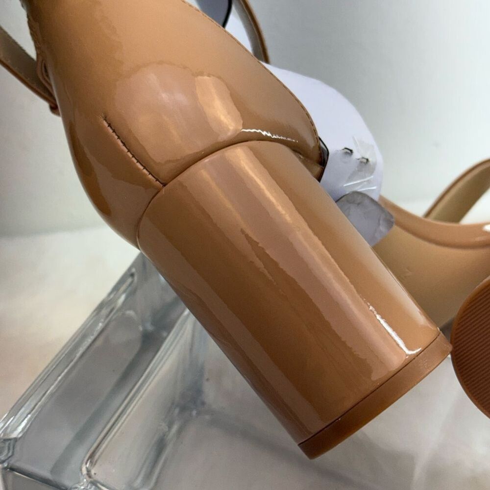 NINE WEST WOMEN SHOES SIZE 7.5 M  PRUCE ANKLE STRAP BLOCK HEEL SANDALS - Picture 11 of 15